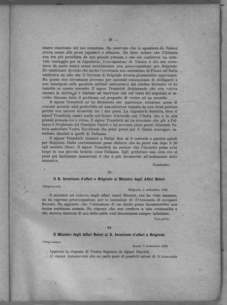 Libro verde sui negoziati diretti fra il Governo italiano e il Governo jugoslavo per la pace adriatica